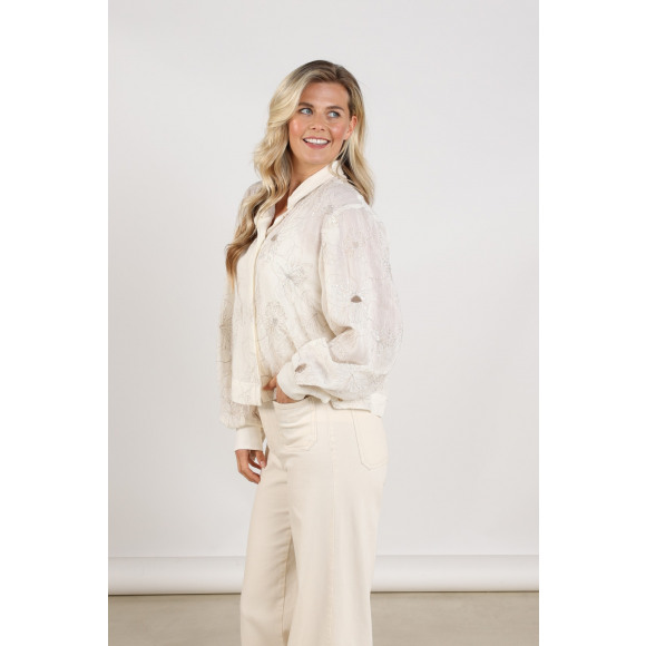 Nukus - Wit | Dames | Blouse | Wit | 3XL | regular | Kamst mode