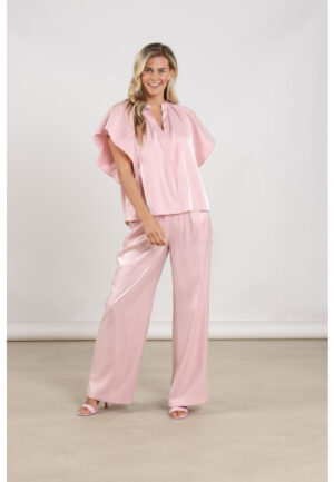Nukus - Roze | Dames | Broek | Roze | M | regular | Kamst mode