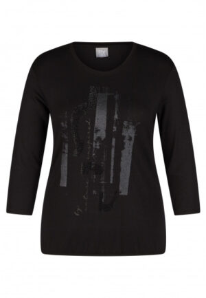 Rabe - Zwart | Dames | Top | Zwart | 54 | regular | Kamst mode