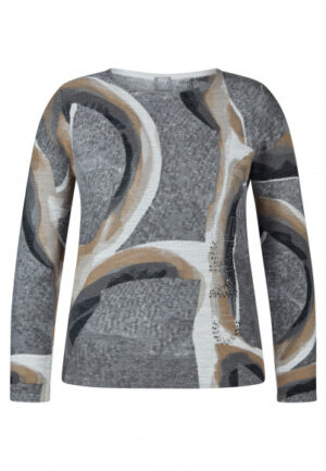 Rabe - Grijs | Dames | Trui | Grijs | 50 | regular | Kamst mode