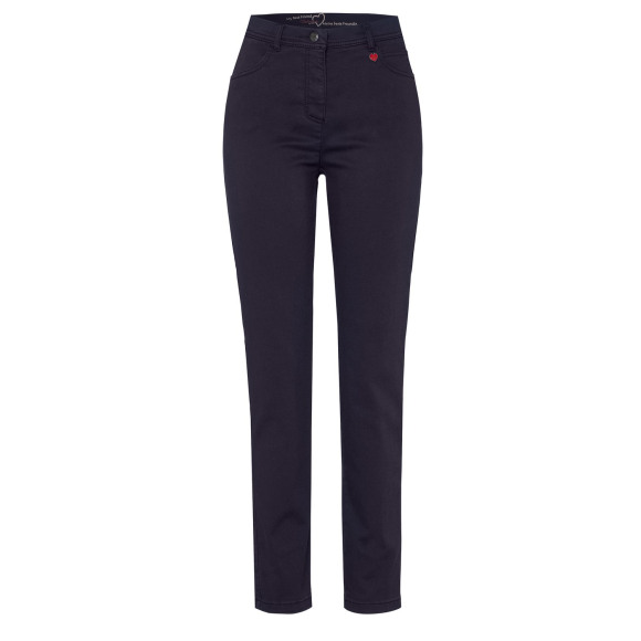 Toni | Relaxed - Marine | Dames | Broek | Marine | 42 | regular | Kamst mode