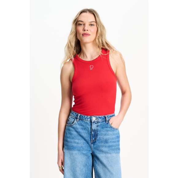 Pom Amsterdam - Rood | Dames | Top | Rood | 42 | regular | Kamst mode