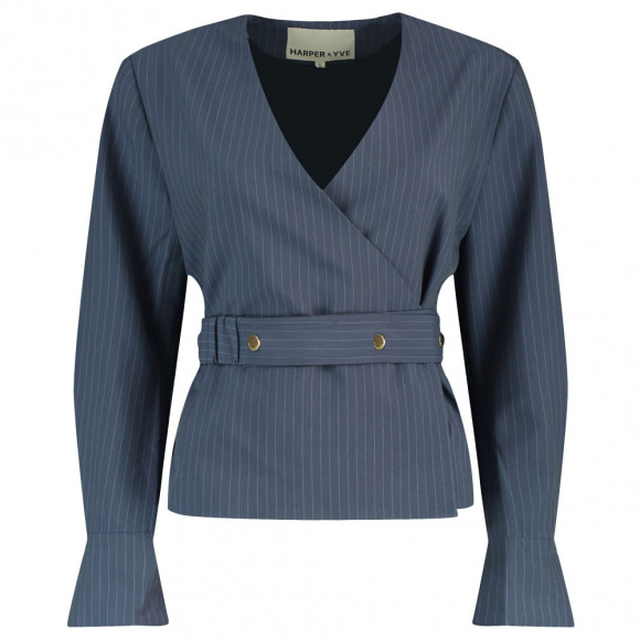 Harper & Yve - Blauw | Dames | Blazer | Blauw | XXL | regular | Kamst mode