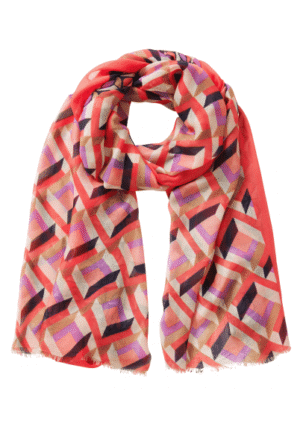 Betty Barclay - Rood | Dames | Sjaal | Rood | One Size | regular | Kamst mode