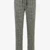Slim Leg-broek met pied-de-poule-patroon - Afbeelding 2