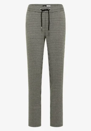Alternative view of Slim Leg-broek met pied-de-poule-patroon
