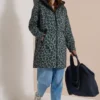Softshell-jas met capuchon en luipaardprint