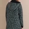 Softshell-jas met capuchon en luipaardprint - Afbeelding 3