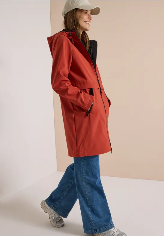 Softshell-jas met capuchon