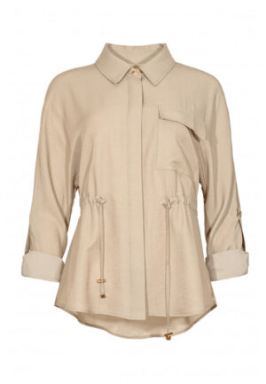Zizo - Beige | Dames | Blouse | Beige | 44 | regular | Kamst mode