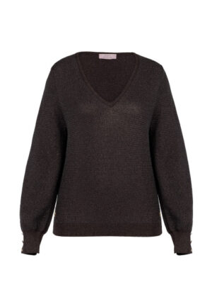 Studio Anneloes - Espresso | Dames | Trui | Espresso | 3XL | regular | Kamst mode