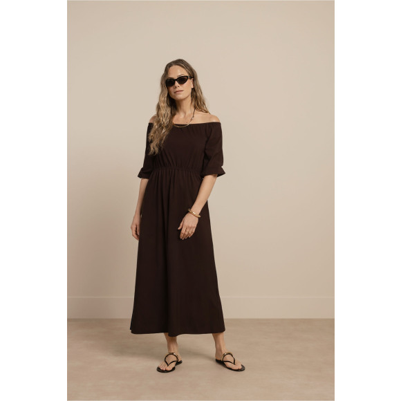 Studio Anneloes - Espresso | Dames | Jurk | Espresso | S | regular | Kamst mode