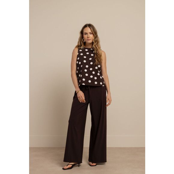 Studio Anneloes - Espresso | Dames | Broek | Espresso | XL | regular | Kamst mode