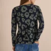 Trui met ronde hals en luipaardprint - Afbeelding 3