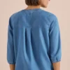 Tuniek met 3/4 mouwen in denimlook - Afbeelding 3
