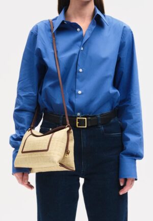 Wandler crossbody Penelope Slouch 000175-1356 beige raffia