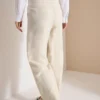 Wide Legs broek in Loose Fit van linnenmix - Afbeelding 3