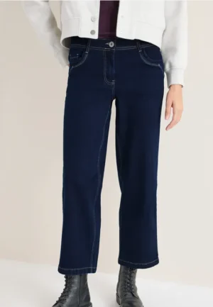 Wide Legs gespoelde jeans