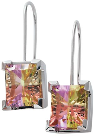 Orphelia Dames 925 Sterling Zilveren Dangle Oorbellen - Zilver CC-46