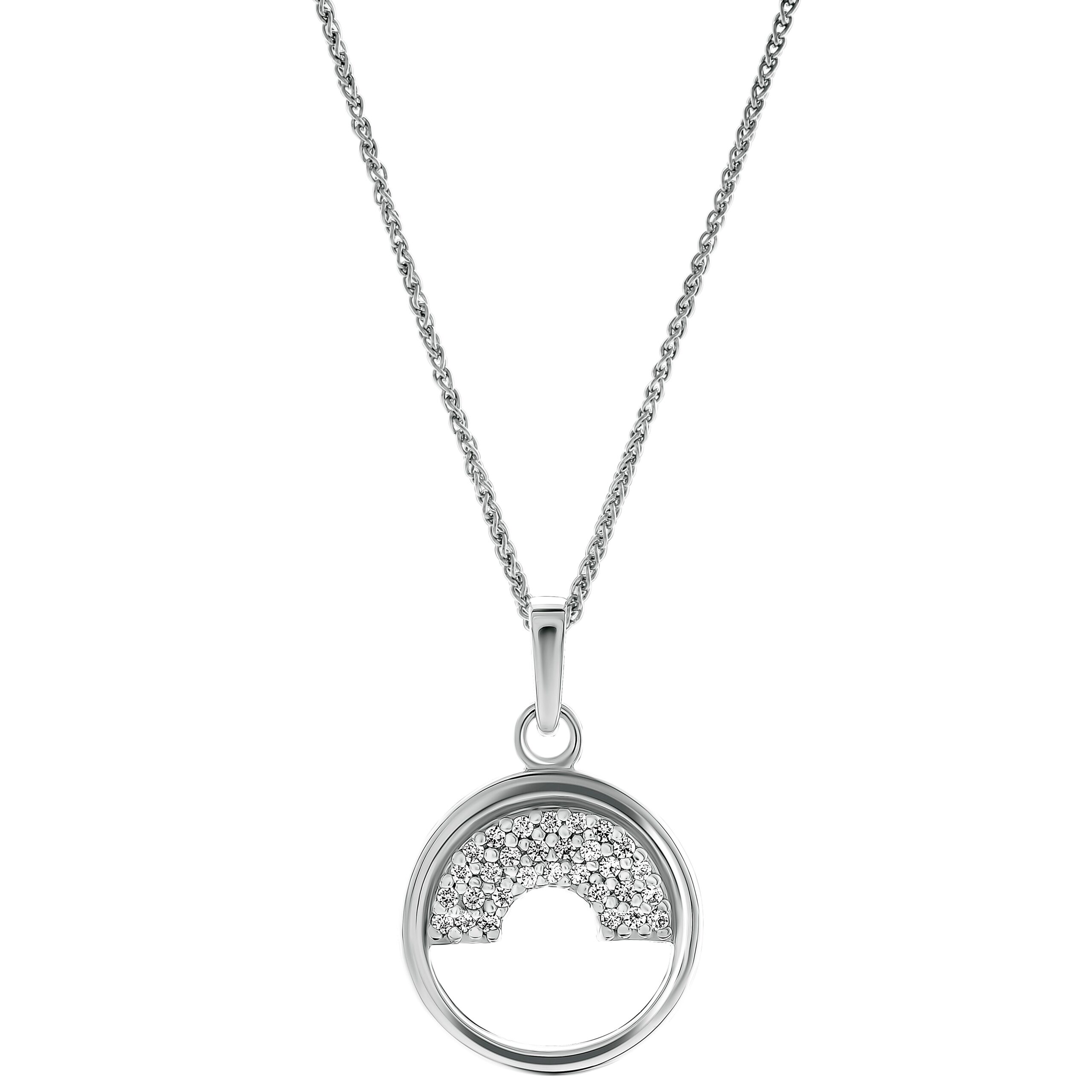 Orphelia 'Tista' Dames 925 Sterling Zilveren Hanger met Ketting - Zilver ZH-7586