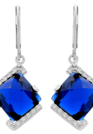 Orphelia 'Hilma' Dames 925 Sterling Zilveren Dangle Oorbellen - Zilver ZO-7208