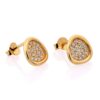 Orphelia 'Layla' Dames 925 Sterling Zilveren Oorknoppen - Goud ZO-7489/G - Afbeelding 2