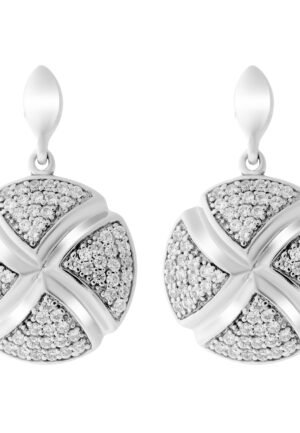 Orphelia Dames 925 Sterling Zilveren Dangle Oorbellen - Zilver ZO-6043