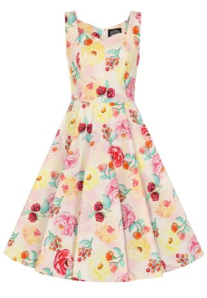 Hearts & Roses Annie Floral Swing Dress Pink-M