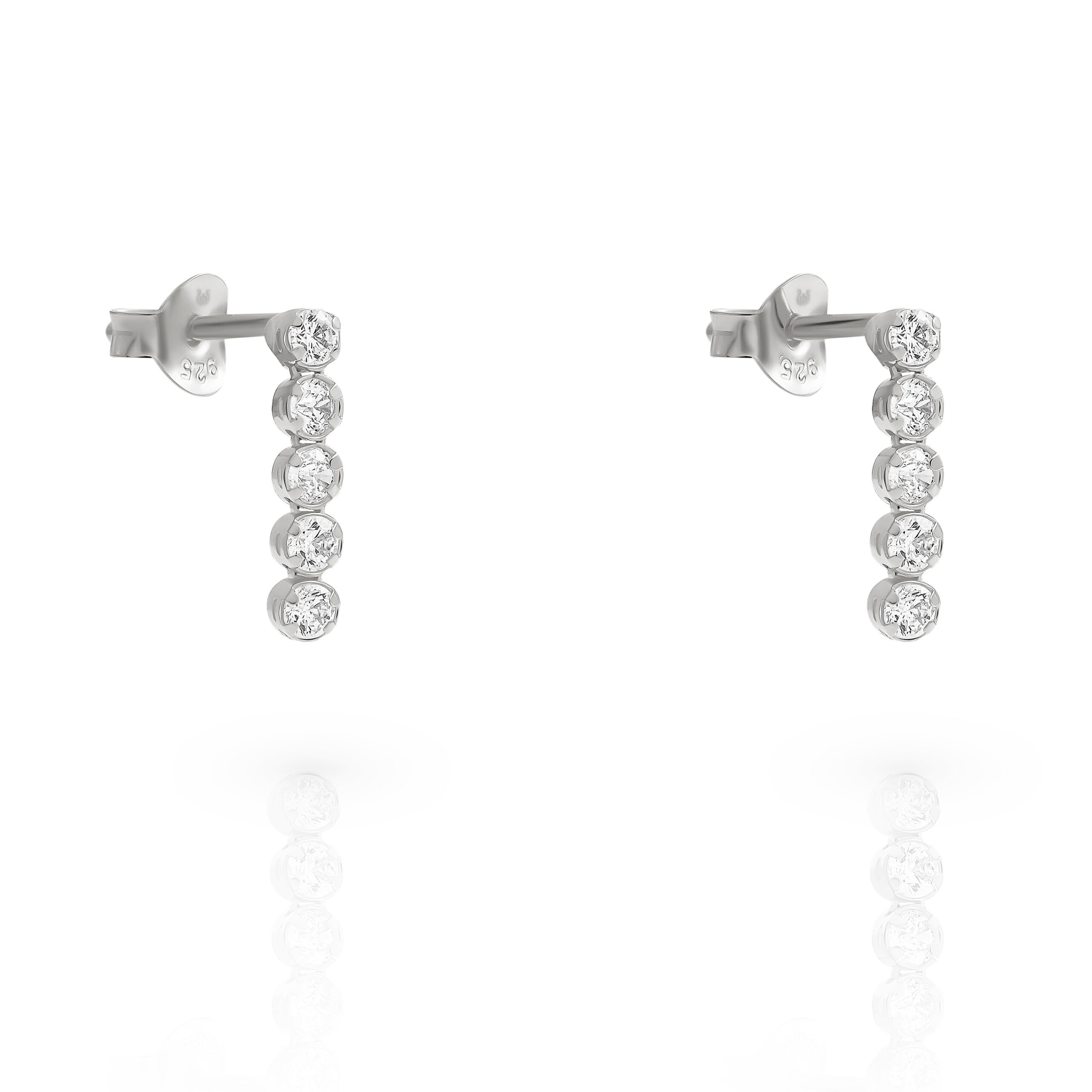Orphelia 'Bling' Dames 925 Sterling Zilveren Oorbellen - Zilver ZO-7547 - Afbeelding 2