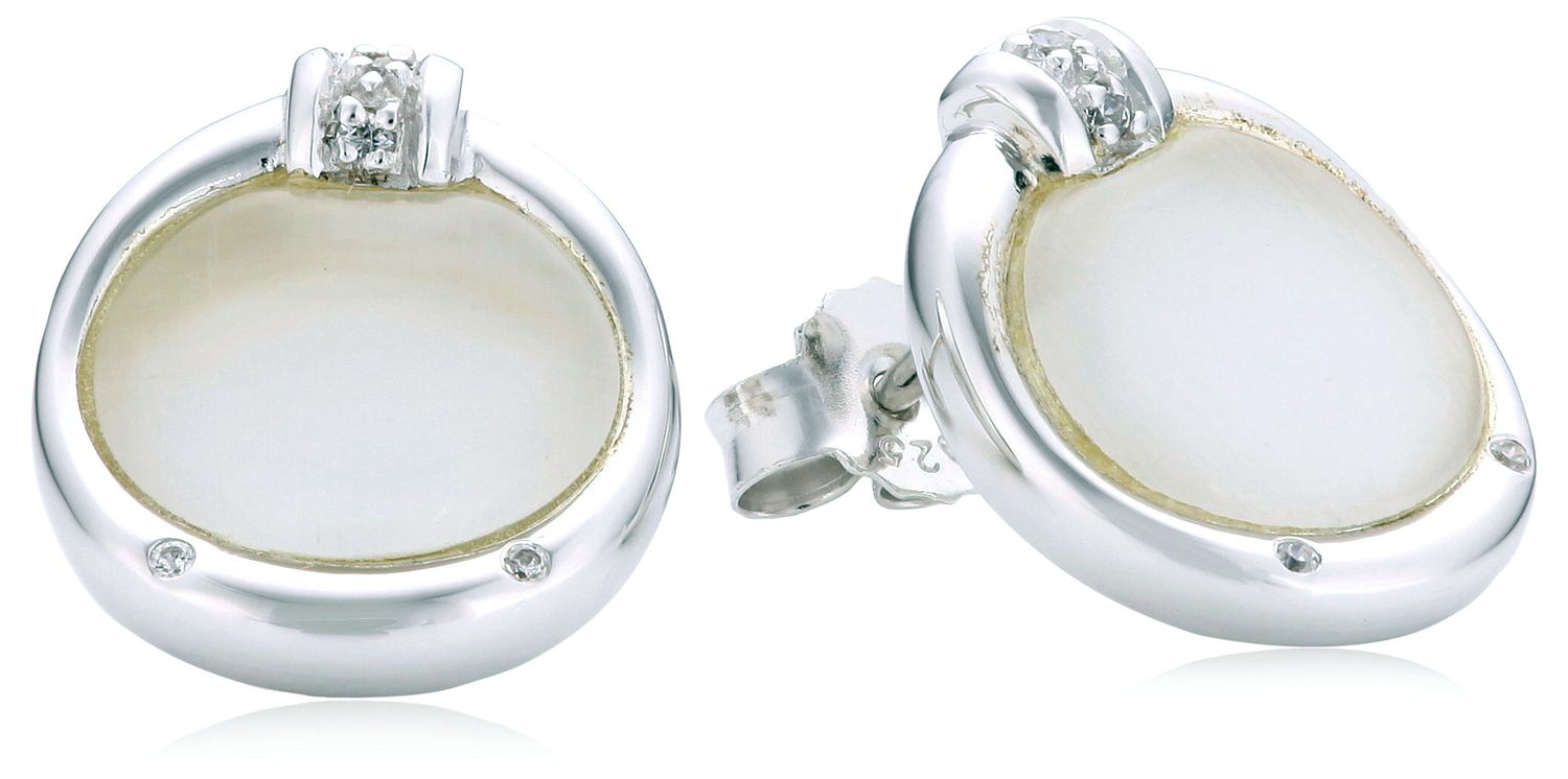 Orphelia Dames 925 Sterling Zilveren Stud Oorbellen - Zilver ZO-5901