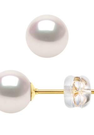 Akoya Parel Oorbellen Ronde 6-7mm 18K Yellow Gold