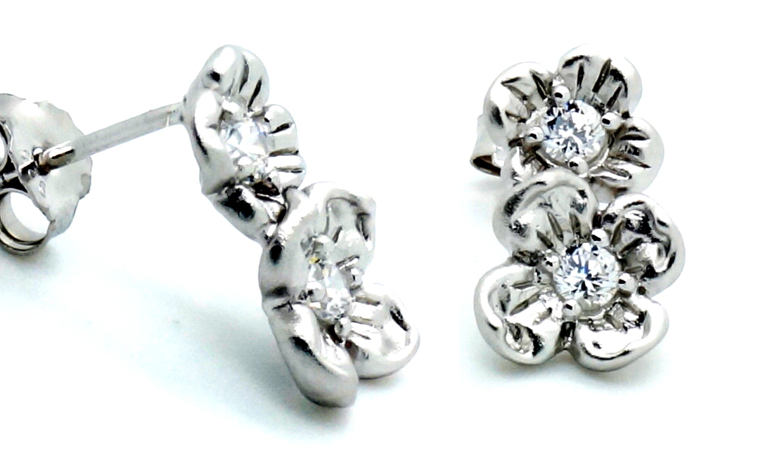 Orphelia Dames 925 Sterling Zilveren Stud Oorbellen - Zilver ZO-6018
