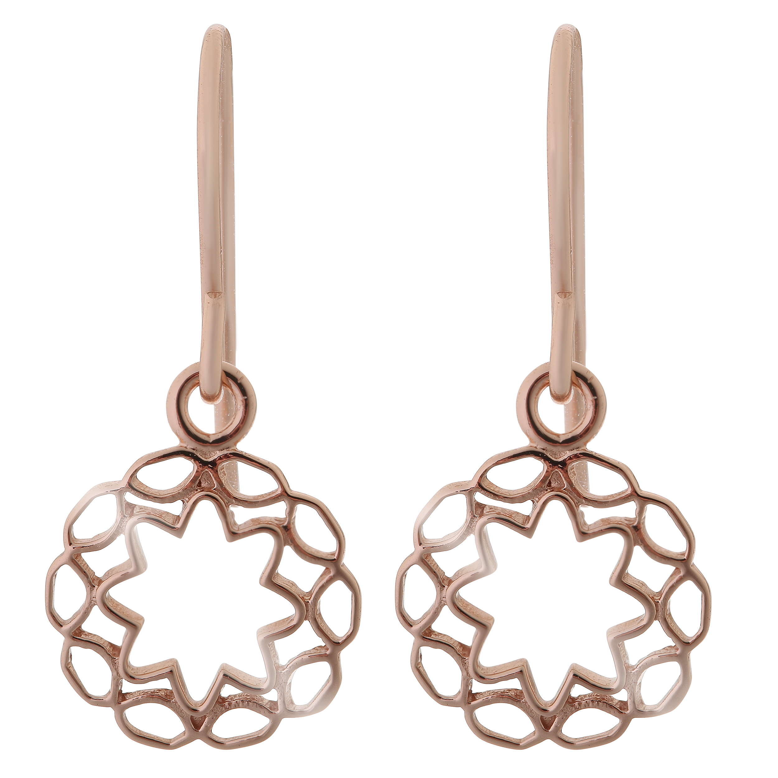 Orphelia 'Jasmine' Dames 925 Sterling Zilveren Oorbellen - Roze ZO-7076/1