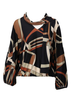 K Design - Zwart | Dames | Blouse | Zwart | L | regular | Kamst mode