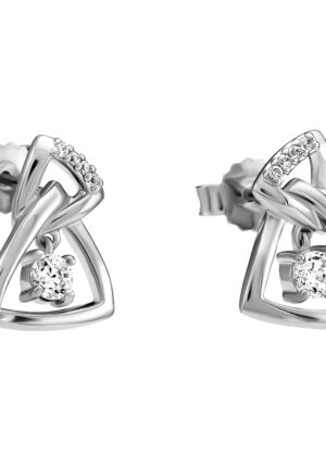 Orphelia 'Santorini' Dames Oorknoppen van 925 Sterling Zilver - Zilver ZO-7570