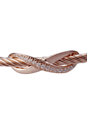 Orphelia 'Bowi' Dames 925 Sterling Zilveren Armband - Roze ZA-7402