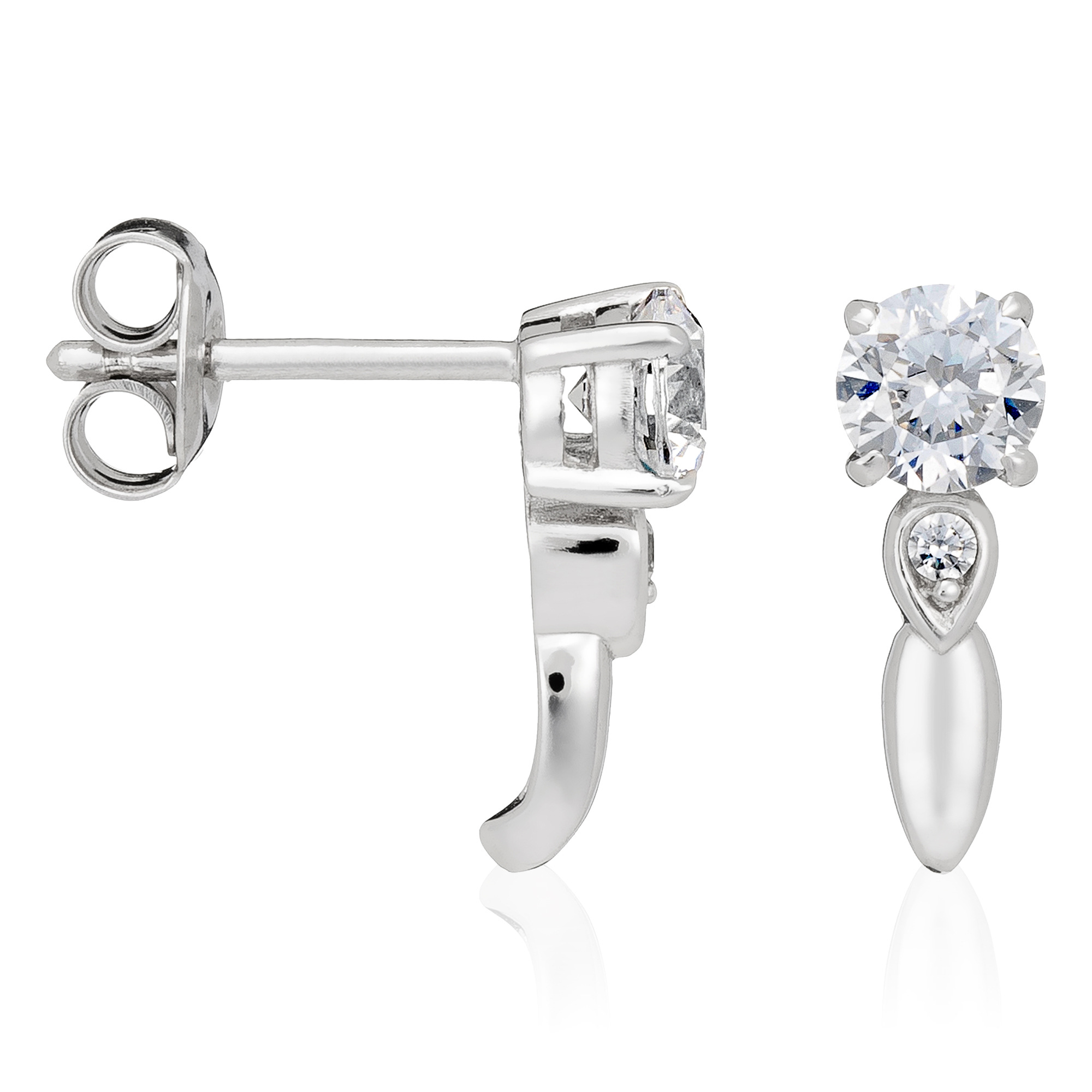 Orphelia Dames 925 Sterling Zilveren Stud Oorbellen - Zilver ZO-5110