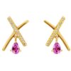 Orphelia 'Charlotte' Dames 925 Sterling Zilveren Dangle Oorbellen - Goud ZO-7580/A
