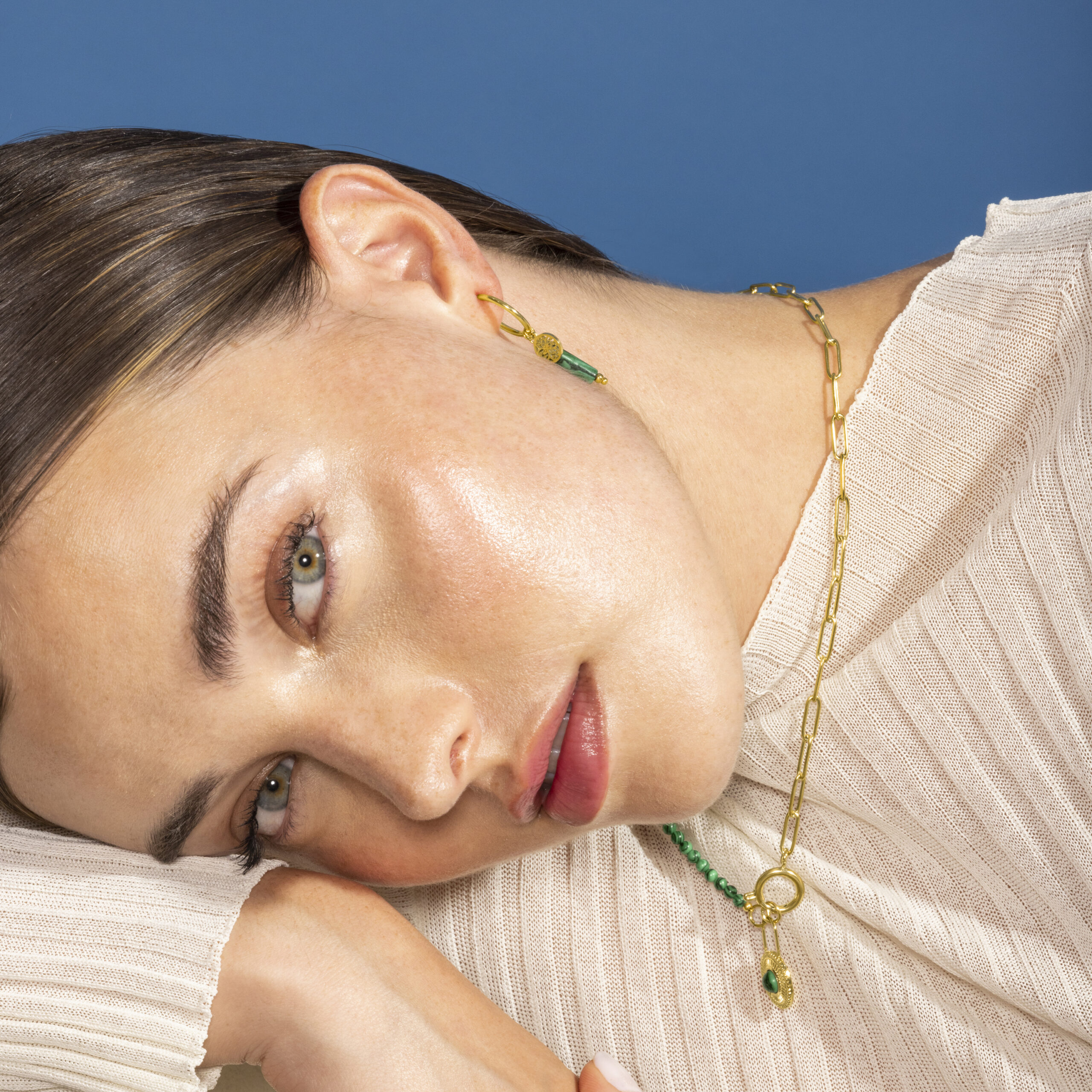 Luxenter Nadu oorbellen 18k goud afwerking - Afbeelding 2