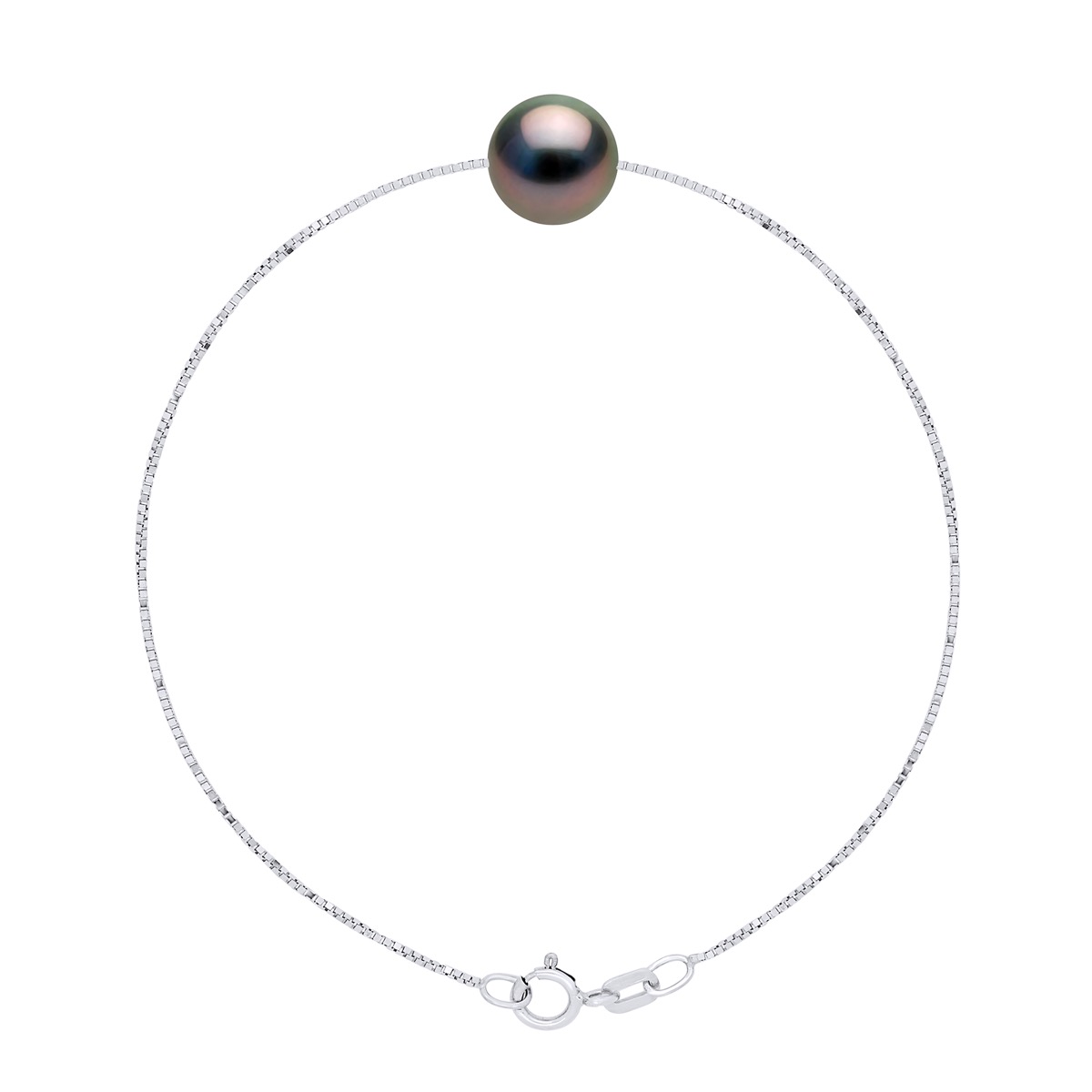 Bracelet Echte Gekweekte Tahiti Parels Rond 9-10 mm