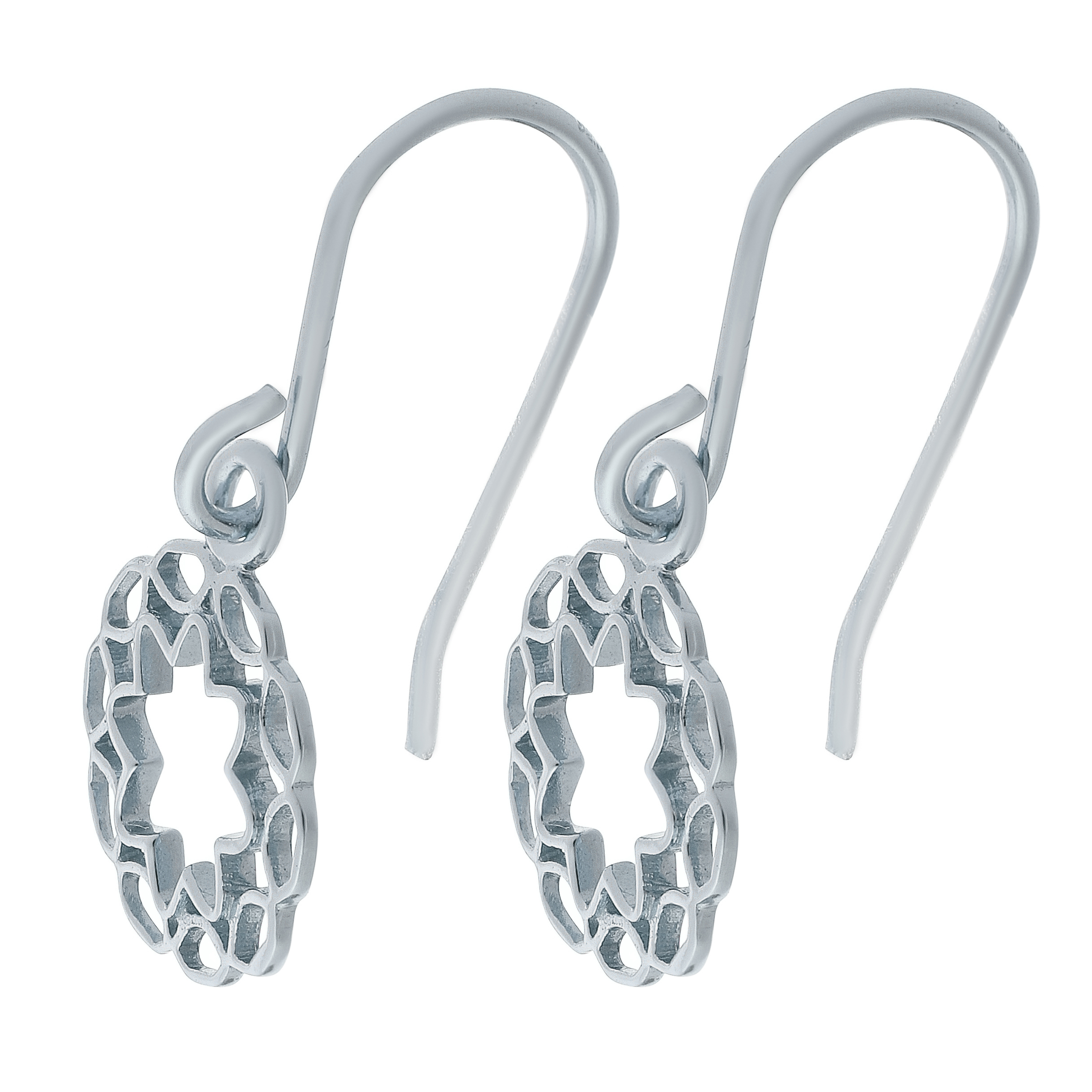 Orphelia 'Jasmine' Dames 925 Sterling Zilveren Dangle Oorbellen - Zilver ZO-7076 - Afbeelding 2