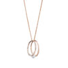 Orphelia 'Heloise' Dames 925 Sterling Zilveren Ketting met Hanger - Roze ZH-7509