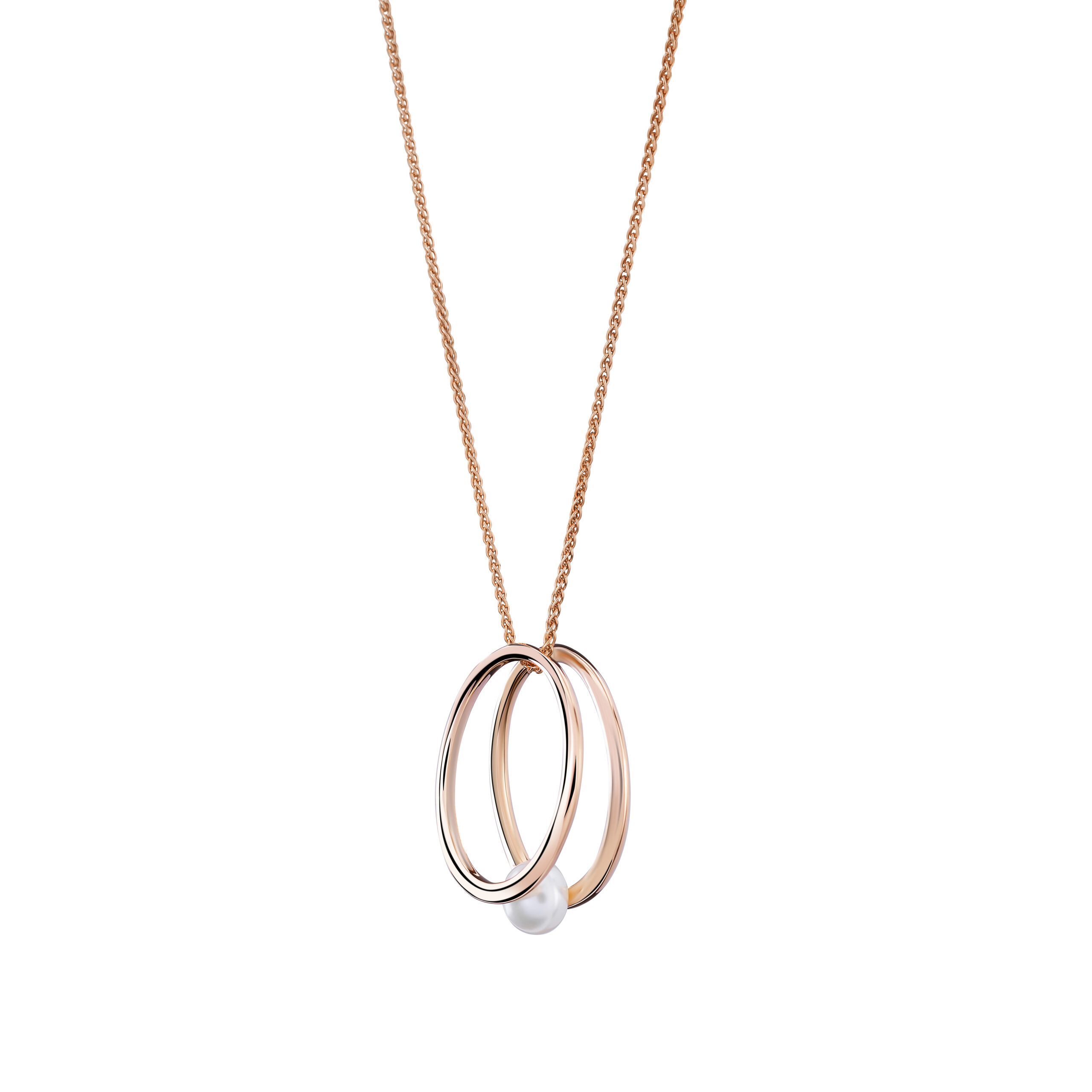 Orphelia 'Heloise' Dames 925 Sterling Zilveren Ketting met Hanger - Roze ZH-7509