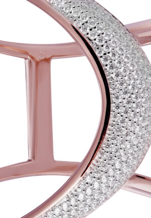 Orphelia Dames 925 Sterling Zilveren Armband - Roze ZA-7407