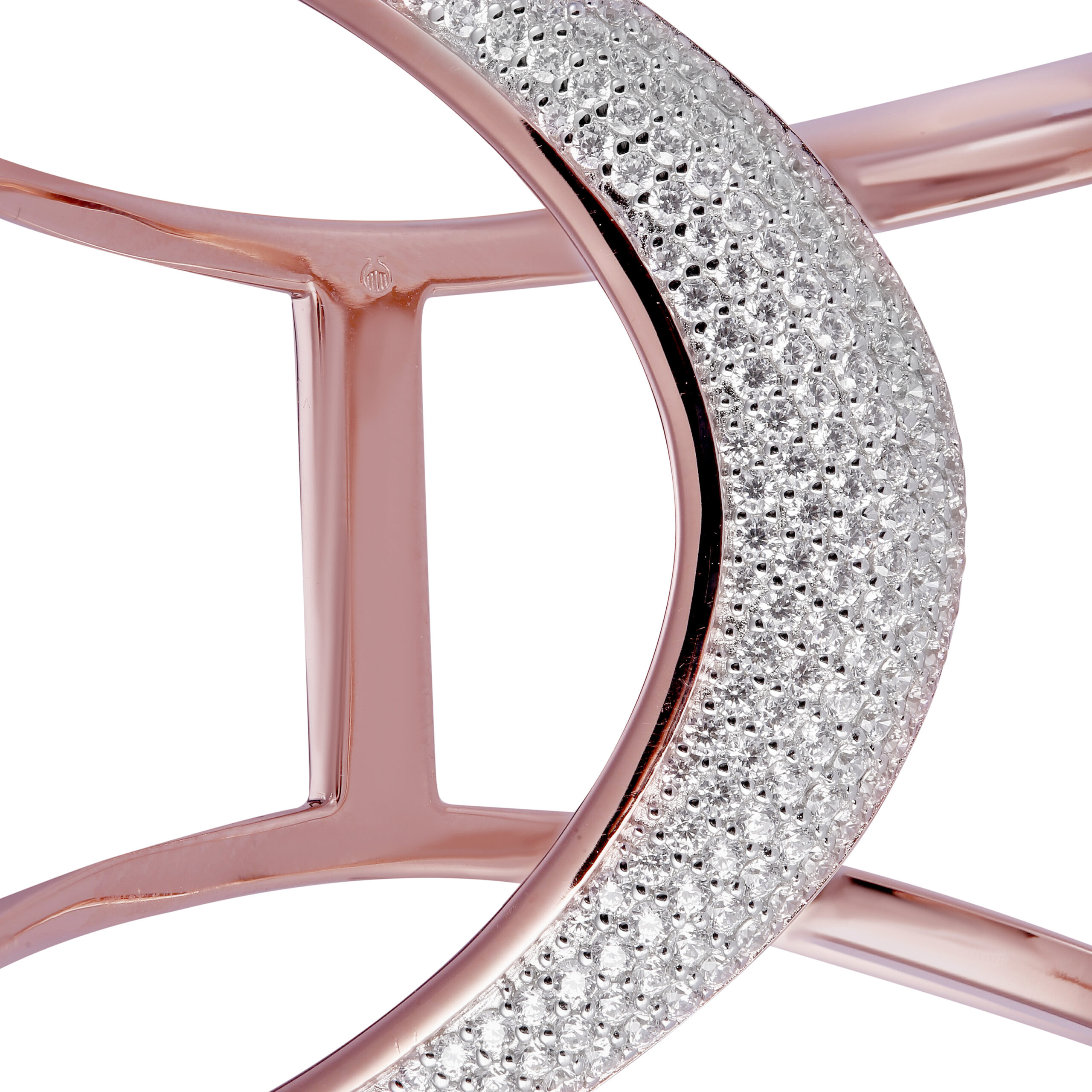 Orphelia Dames 925 Sterling Zilveren Armband - Roze ZA-7407