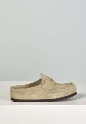 Birkenstock sandalen Naples Suede 1029710 taupe