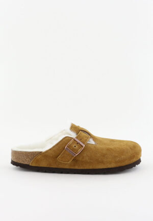 Birkenstock slippers Boston Suede Leather 1001141 mink