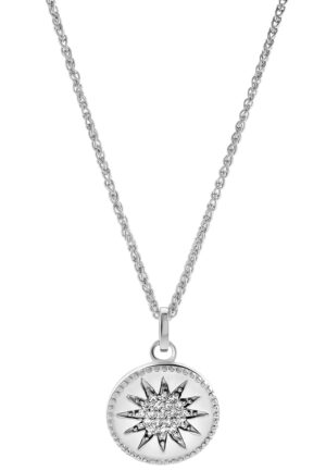 Orphelia 'Shine' Dames 925 Sterling Zilveren Hanger met Ketting - Zilver ZH-7576