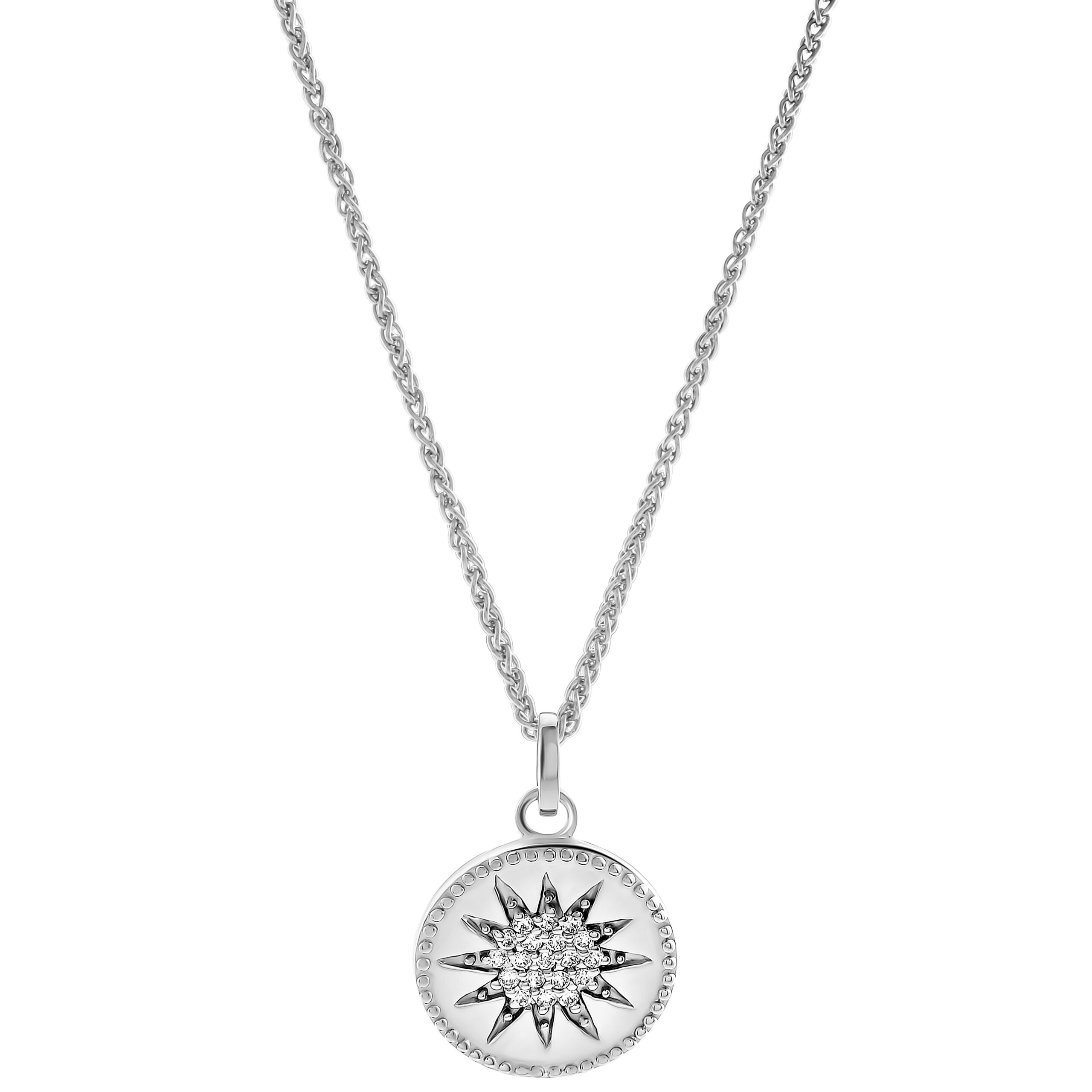 Orphelia 'Shine' Dames 925 Sterling Zilveren Hanger met Ketting - Zilver ZH-7576