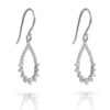Orphelia 'Petal' Dames 925 Sterling Zilveren Oorbellen - Zilver ZO-7564